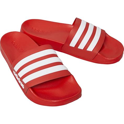 adidas slippers rood wit|adidas sandalen slippers.